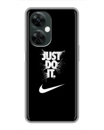 Чехол для OnePlus Nord CE 3 Lite с картинкой «Текстовый принт Nike»