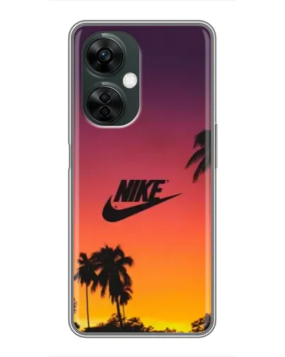 Чехол для OnePlus Nord CE 3 Lite с картинкой «Nike на закате солнца»