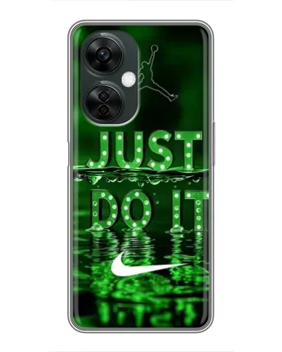 Чехол для OnePlus Nord CE 3 Lite с картинкой «Зеленый неоновый Nike»