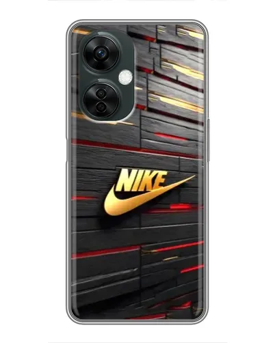 Чехол для OnePlus Nord CE 3 Lite с картинкой «Золотой Nike на металле»