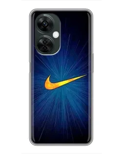 Чехол для OnePlus Nord CE 3 Lite с картинкой «Синий пульс Nike» Чехол для OnePlus Nord CE 3 Lite с картинкой «Синий пульс Nike»