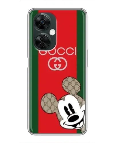 Чехол для OnePlus Nord CE 3 Lite с картинкой «Gucci — полосы и Микки»