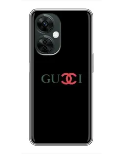 Чехол для OnePlus Nord CE 3 Lite с картинкой «Gucci — красный градиент»