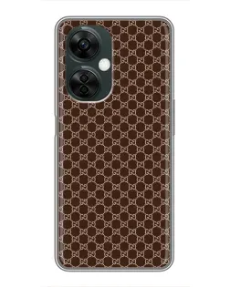Чехол для OnePlus Nord CE 3 Lite с картинкой «Gucci — шоколадная сетка»