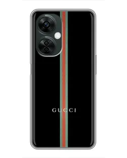 Чехол для OnePlus Nord CE 3 Lite с картинкой «Gucci — строгая линия»