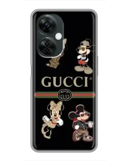Чехол для OnePlus Nord CE 3 Lite с картинкой «Gucci — герои Disney и монограмма»