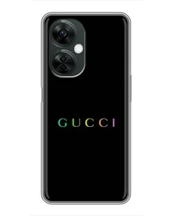Чехол для OnePlus Nord CE 3 Lite с картинкой «Gucci — неоновый минимализм»