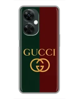 Чехол для OnePlus Nord CE 3 Lite с картинкой «Gucci — темно-зеленый градиент»