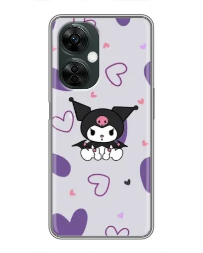 Чехол для OnePlus Nord CE 3 Lite с картинкой «Kuromi и лавандовые сердца»