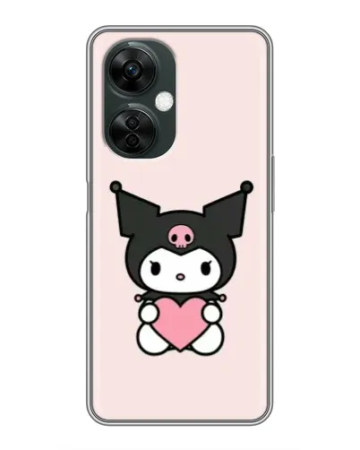 Чехол для OnePlus Nord CE 3 Lite с картинкой «Kuromi и сердце»