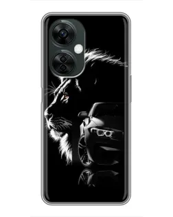 Чехол для OnePlus Nord CE 3 Lite с картинкой «BMW и лев»