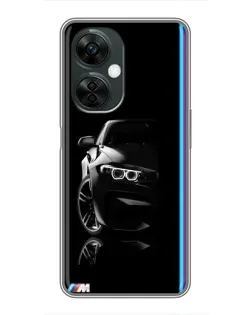 Чехол для OnePlus Nord CE 3 Lite с картинкой «Силуэт BMW в темноте»
