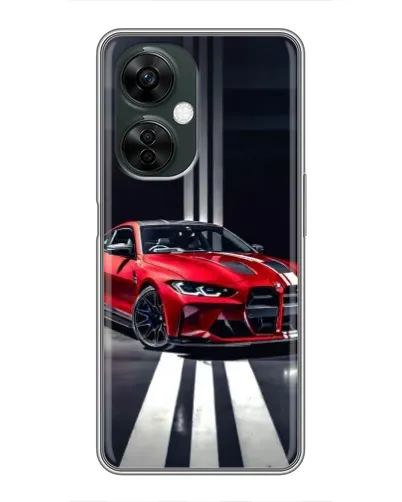 Чехол для OnePlus Nord CE 3 Lite с картинкой «Красная BMW на дороге»