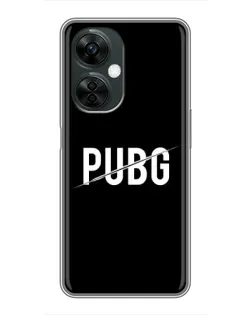 Чехол для OnePlus Nord CE 3 Lite с картинкой «PUBG — белый логотип»