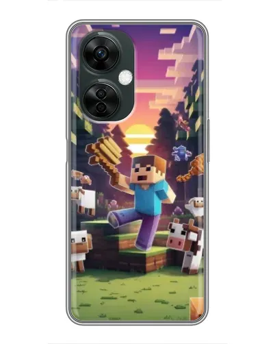 Чехол для OnePlus Nord CE 3 Lite с картинкой «Стив на ферме»