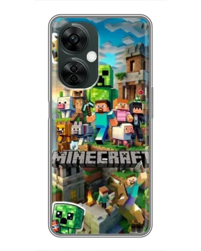 Чехол для OnePlus Nord CE 3 Lite с картинкой «Замок Minecraft»