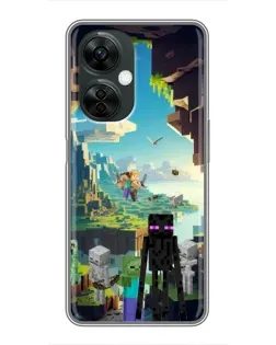 Чехол для OnePlus Nord CE 3 Lite с картинкой «Эндермен в лесу»