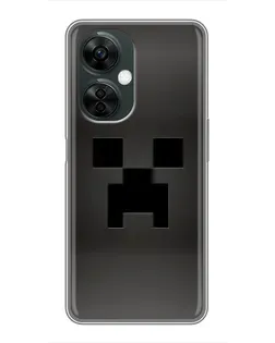Чехол для OnePlus Nord CE 3 Lite с картинкой «Черный крипер градиент»