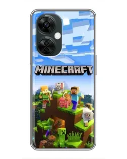 Чехол для OnePlus Nord CE 3 Lite с картинкой «Minecraft классический мир»
