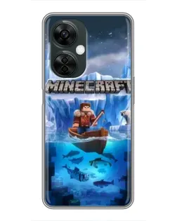 Чехол для OnePlus Nord CE 3 Lite с картинкой «Minecraft ледяной мир»