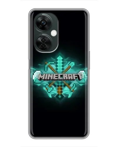 Чехол для OnePlus Nord CE 3 Lite с картинкой «Minecraft Diamond лого»