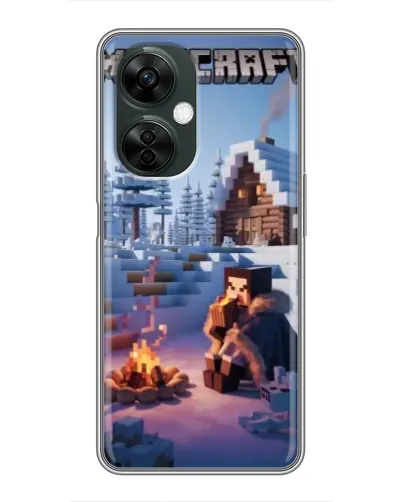 Чехол для OnePlus Nord CE 3 Lite с картинкой «Зимний Minecraft»