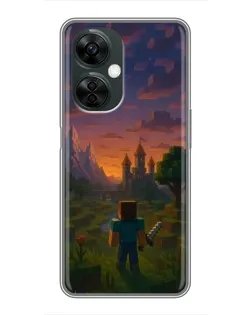 Чехол для OnePlus Nord CE 3 Lite с картинкой «Стив у башни»