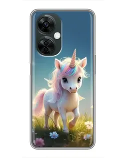 Чехол для OnePlus Nord CE 3 Lite с картинкой «Единорог на поляне» Чехол для OnePlus Nord CE 3 Lite с картинкой «Единорог на поляне»