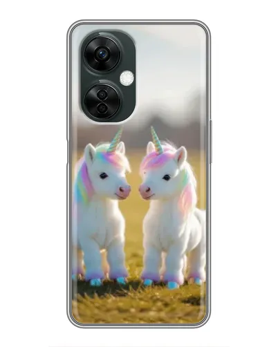 Чехол для OnePlus Nord CE 3 Lite с картинкой «Пара единорогов»