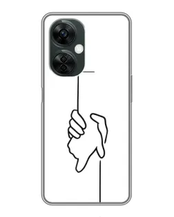 Чехол для OnePlus Nord CE 3 Lite с картинкой «Рука держит»