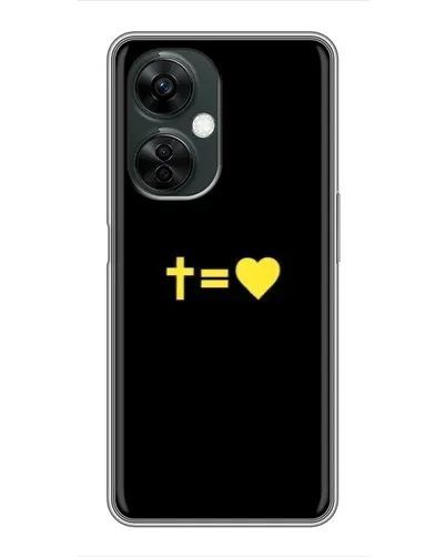 Чехол для OnePlus Nord CE 3 Lite с картинкой «Сердце и Крест»