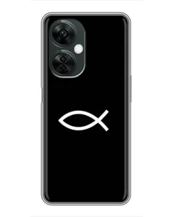 Чехол для OnePlus Nord CE 3 Lite с картинкой «Символ рыбы Jesus»