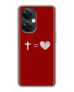 Чехол для OnePlus Nord CE 3 Lite с картинкой «Уравнение любви»