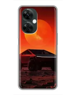 Чехол для OnePlus Nord CE 3 Lite с картинкой «Cybertruck на Марсе»
