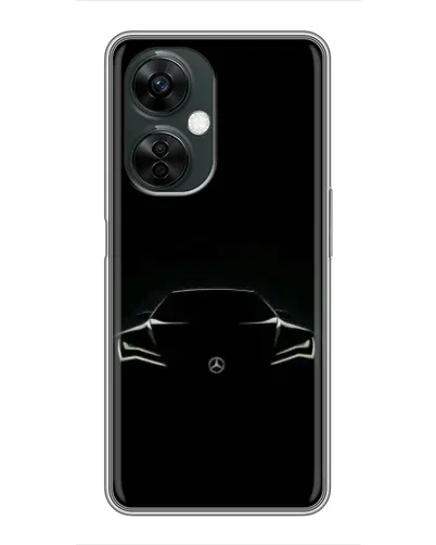 Чехол для OnePlus Nord CE 3 Lite с картинкой «Mercedes — силуэт авто» Чехол для OnePlus Nord CE 3 Lite с картинкой «Mercedes — силуэт авто»