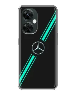 Чехол для OnePlus Nord CE 3 Lite с картинкой «Спортивные линии Mercedes»