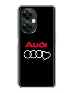 Чехол для OnePlus Nord CE 3 Lite с картинкой «Логотип Audi Heart»
