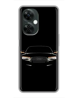 Чехол для OnePlus Nord CE 3 Lite с картинкой «Audi — ночной контур» Чехол для OnePlus Nord CE 3 Lite с картинкой «Audi — ночной контур»
