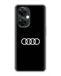Чехол для OnePlus Nord CE 3 Lite с картинкой «Audi White Logo» Чехол для OnePlus Nord CE 3 Lite с картинкой «Audi White Logo»