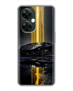 Чехол для OnePlus Nord CE 3 Lite с картинкой «Ночной Lamborghini драйв»