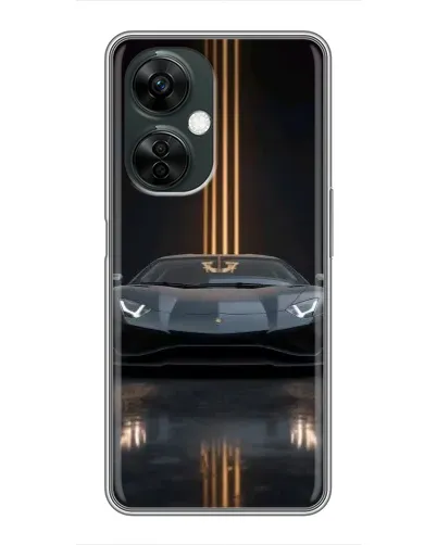 Чехол для OnePlus Nord CE 3 Lite с картинкой «Lamborghini золотые линии»