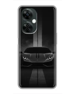 Чехол для OnePlus Nord CE 3 Lite с картинкой «Lamborghini симметрия дорог»
