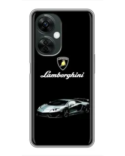 Чехол для OnePlus Nord CE 3 Lite с картинкой «Логотип Lamborghini классика»