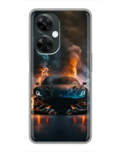 Чехол для OnePlus Nord CE 3 Lite с картинкой «Lamborghini дымная эстетика»