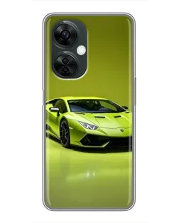 Чехол для OnePlus Nord CE 3 Lite с картинкой «Салатовый Lamborghini Huracan»