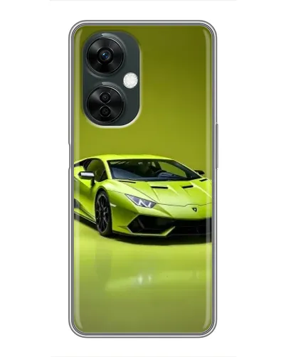 Чехол для OnePlus Nord CE 3 Lite с картинкой «Салатовый Lamborghini Huracan»
