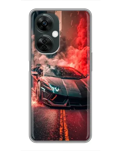 Чехол для OnePlus Nord CE 3 Lite с картинкой «Lamborghini красный дым»