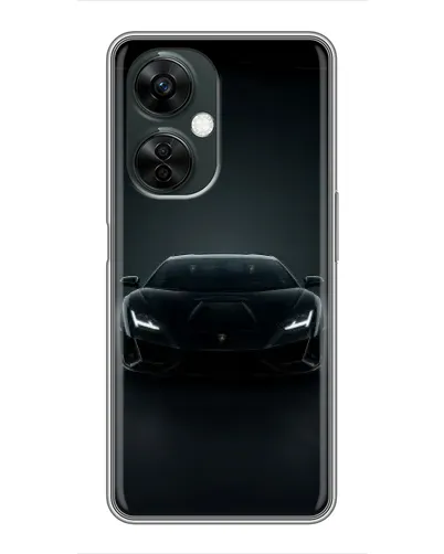 Чехол для OnePlus Nord CE 3 Lite с картинкой «Черный Lamborghini Aventador»