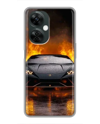 Чехол для OnePlus Nord CE 3 Lite с картинкой «Lamborghini в огне»