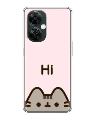 Чехол для OnePlus Nord CE 3 Lite с картинкой «Пушин говорит Hi»